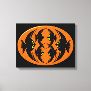 Impression sur toile de Corbeaux d'Halloween