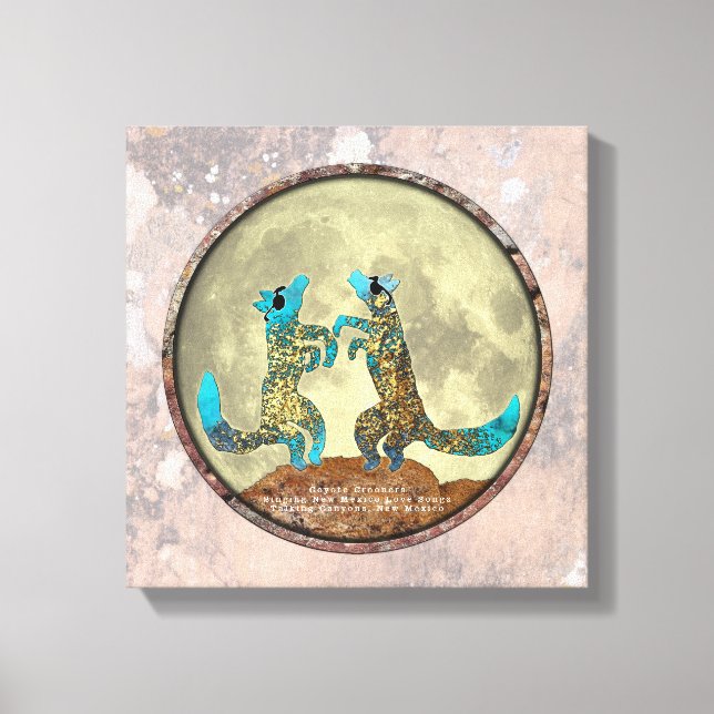 Impression sur toile de Coyote Crooners (Recto)