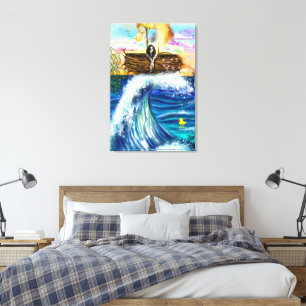 Impression sur toile de fantaisie amusante - Peint