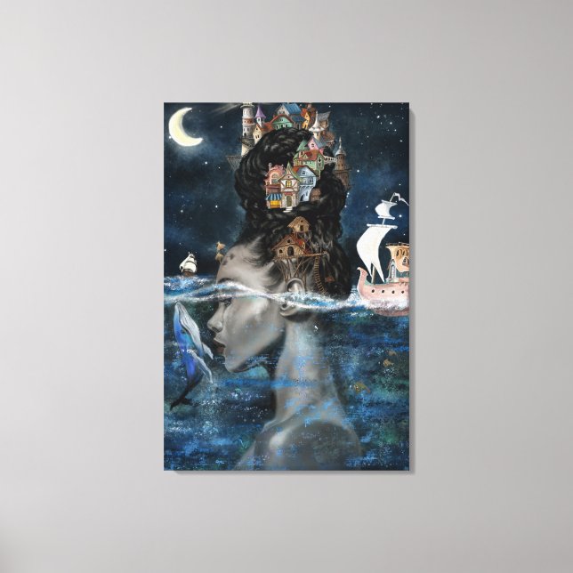 Impression sur toile de femme de l'île (Recto)