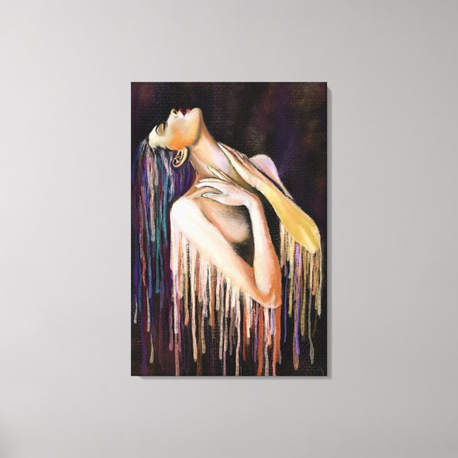 Impression sur toile de femme fondante - Art de pe (Recto)