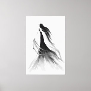 Impression sur toile de femme qui court Peinture e