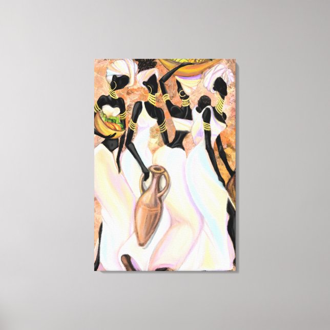 Impression sur toile de femmes africaines (Recto)
