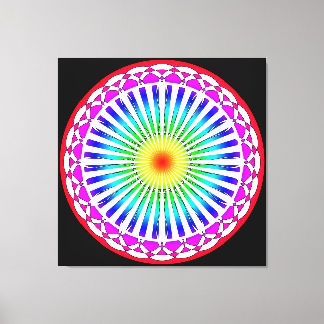 Impression sur toile de fleurs d'été (Recto)