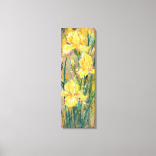 Impression sur toile de fleurs d'iris jaunes magni