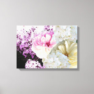 Impression sur toile de fleurs mixtes magnifiques
