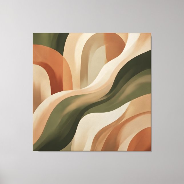 Impression sur toile de galerie abstraite en terre (Recto)