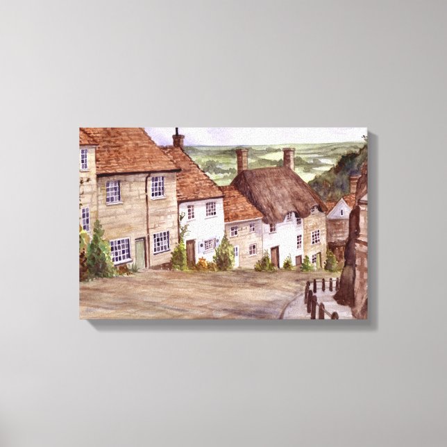 Impression sur toile de Gold Hill Shaftesbury (Recto)