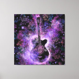 Impression sur toile de guitare classique