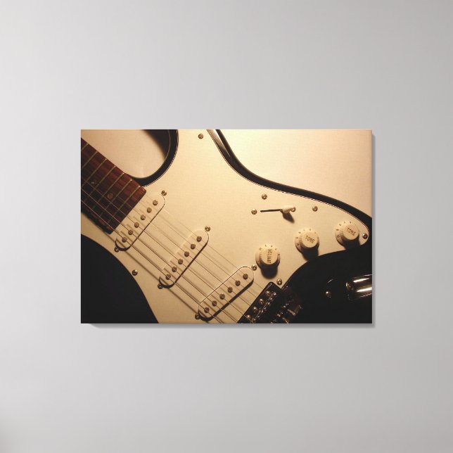 Impression sur toile de guitare électrique envelop (Recto)