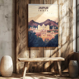 Impression sur toile de Jaipur Inde Poster de voya