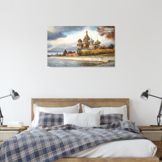 Impression sur toile de la cathédrale Saint-Basile