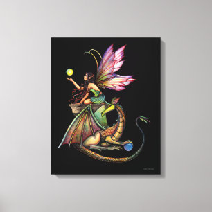 Impression sur toile de la fée des orbes du dragon