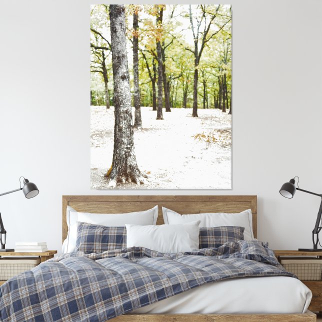 Impression sur toile de la forêt de chênes dans un (Insitu(Chambre))