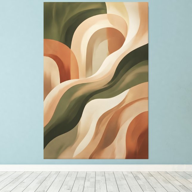 Impression sur toile de la galerie abstraite en te (Insitu (Plancher de Bois))