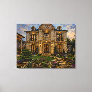 Impression sur toile de la grande maison victorien