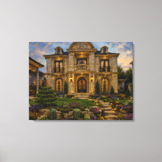 Impression sur toile de la grande maison victorien