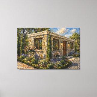 Impression sur toile de la peinture à l'huile du j