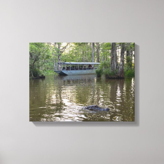 Impression sur toile de la visite du marais de Lou (Recto)