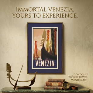 Impression sur toile de l'affiche de voyage Vintag