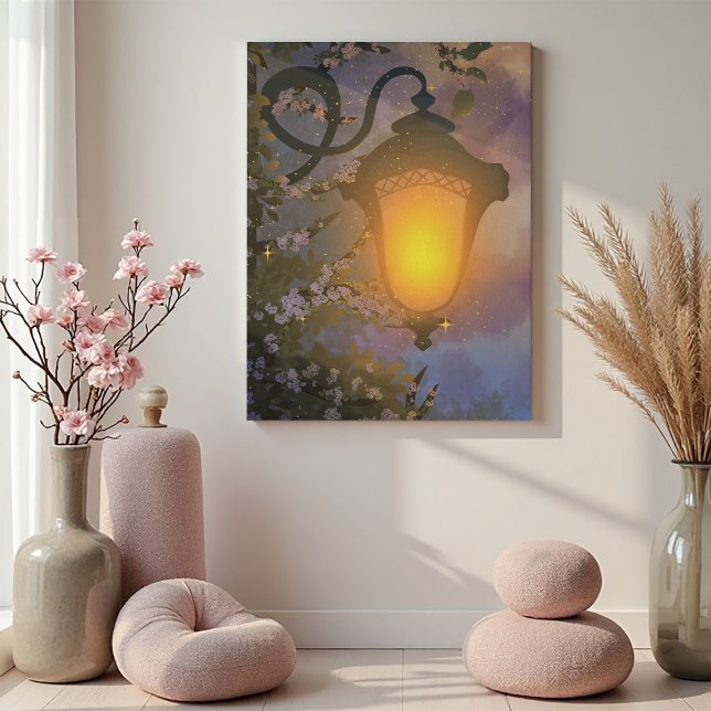 Impression sur toile de lampe crépusculaire enchan (Créateur téléchargé)