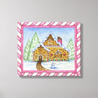 Impression sur toile de Maison en pain d'épices