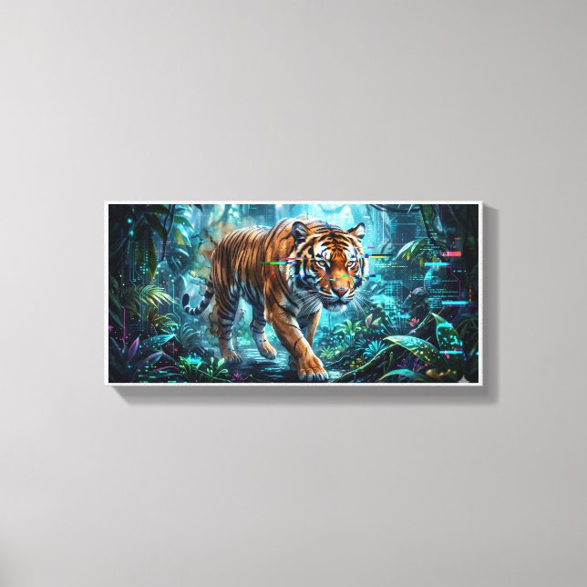 Impression sur toile de Majestic Stalking Tiger Fa (Recto)