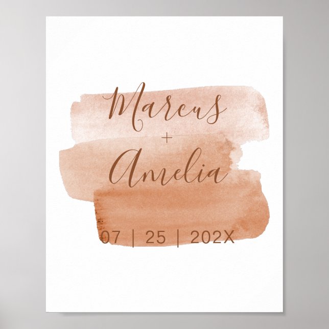 Impression sur toile de mariage aux coups de pince (Devant)