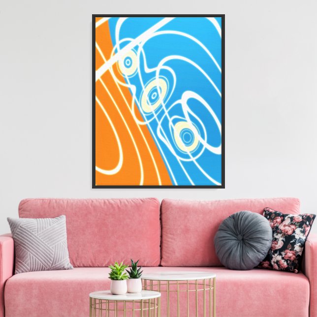 Impression sur toile de motif géométrique de physi (Insitu(Salon))