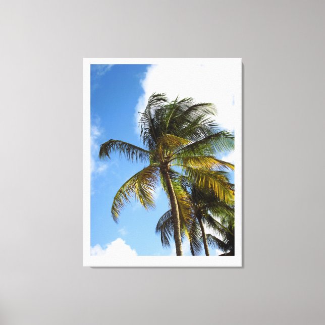 Impression sur toile de palmier (Recto)