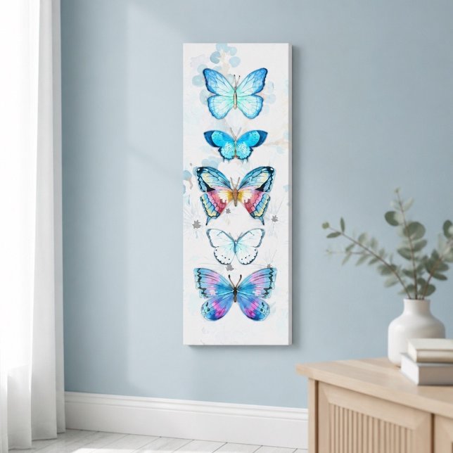 Impression sur toile de panneau Papillon Bleu (Créateur téléchargé)