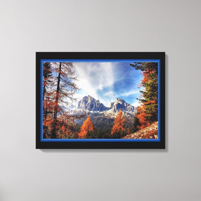 Impression sur toile de paysage de montagne magnif (Recto)