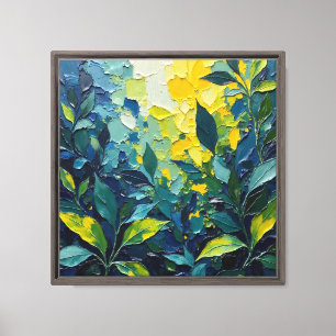 Impression sur toile de peinture à l'huile abstrai