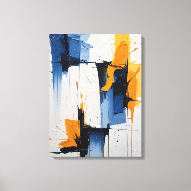 Impression sur toile de peinture abstraite moderne (Recto)