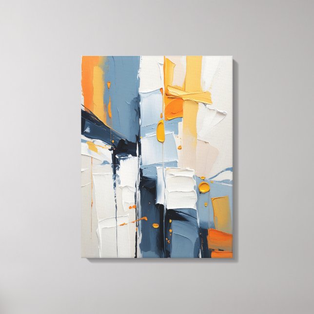 Impression sur toile de peinture abstraite moderne (Recto)
