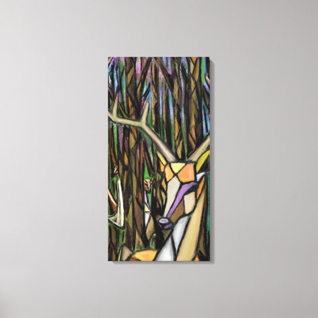 Impression sur toile de peinture de style cubisme  (Recto)