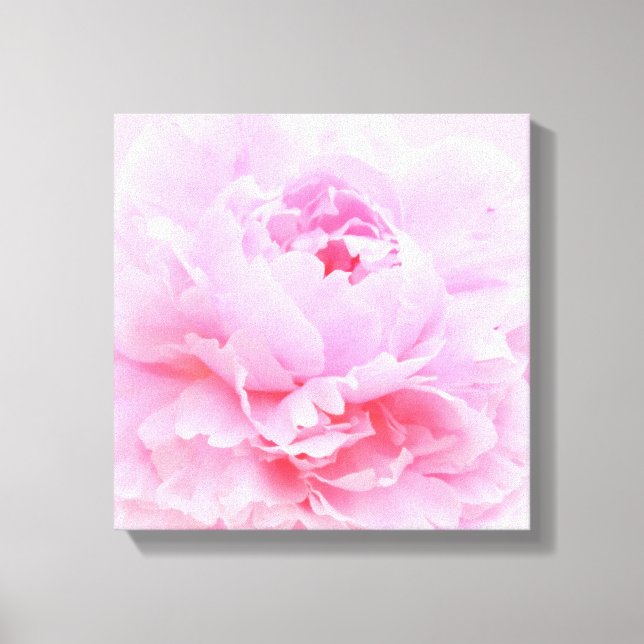 impression sur toile de pétales roses doux (Recto)