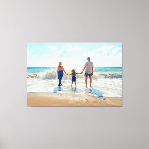 Impression sur toile de photo personnalisée avec v
