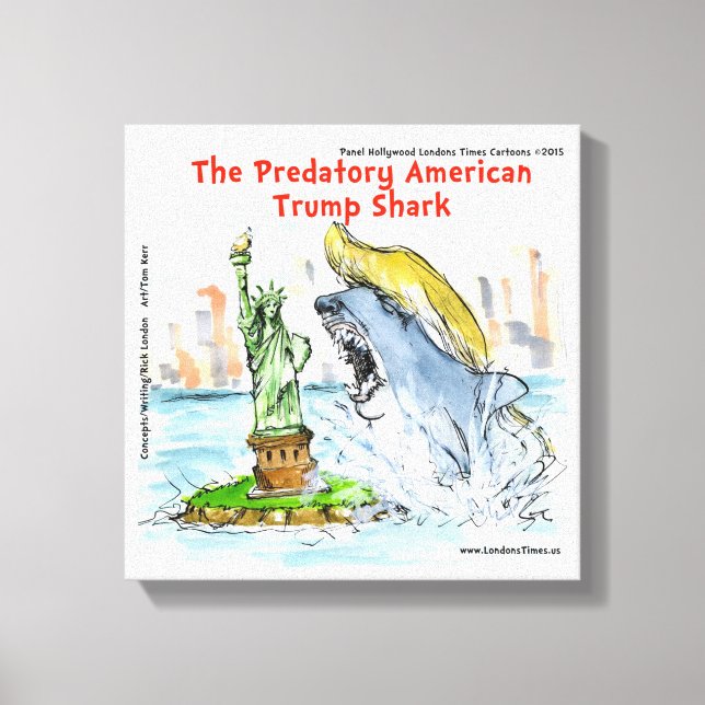 Impression sur toile de Rick London Drôle Trump Re (Recto)