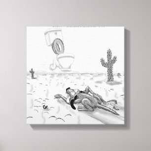 Impression sur toile de Rick London Funny Dog Mira