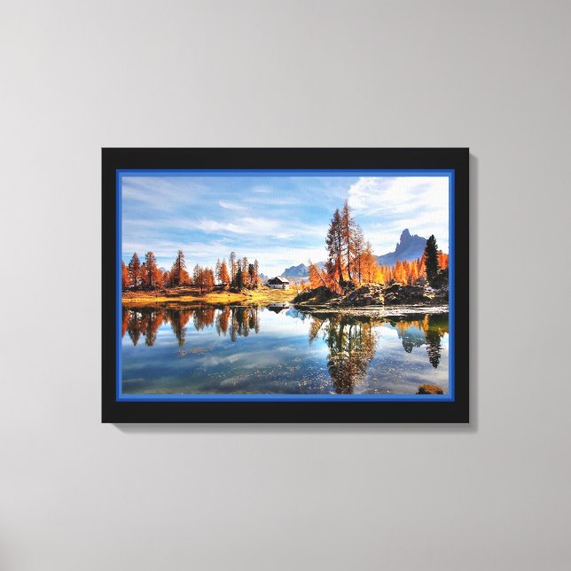 Impression sur toile de rivière de paysage en auto (Recto)