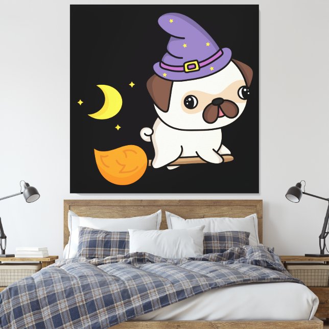 Impression sur toile de sorcière Puggy (Insitu(Chambre))