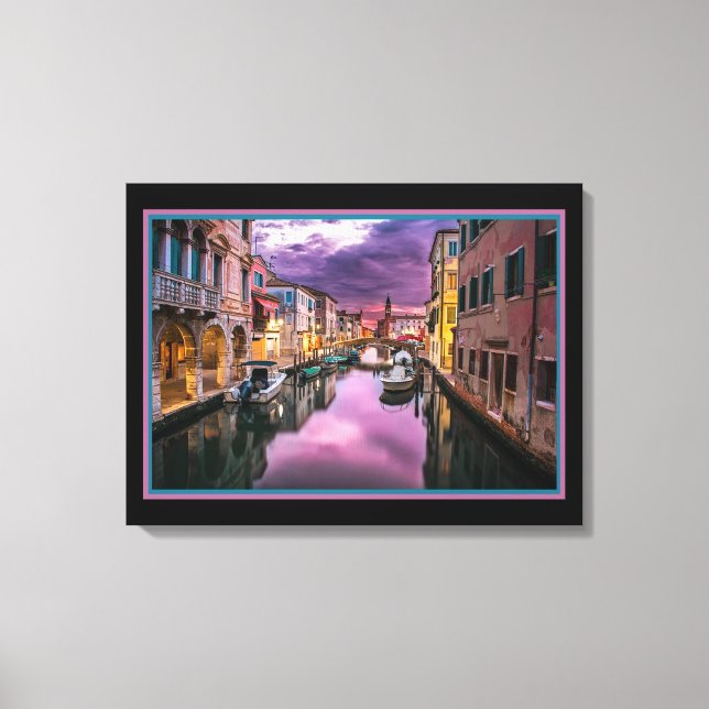 Impression sur toile de Venise la nuit (Recto)