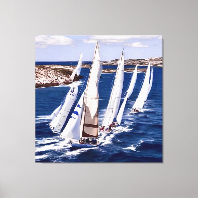 Impression sur toile de voilier (Recto)