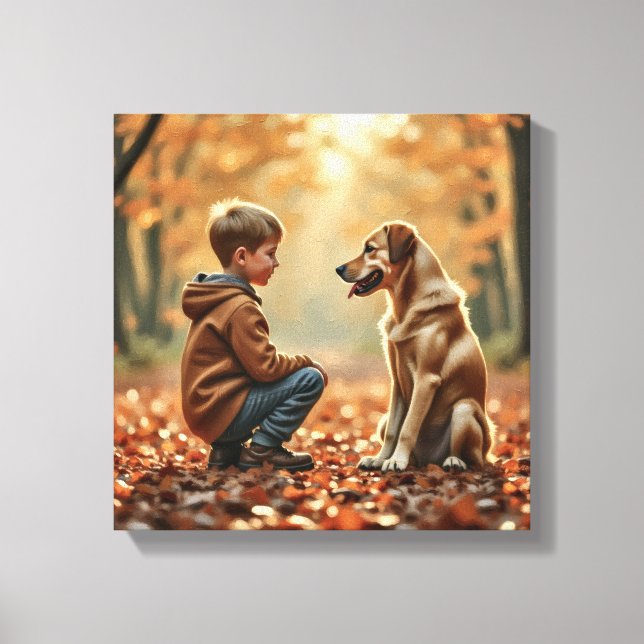 Impression sur toile (Dehors pour une promenade) (Recto)