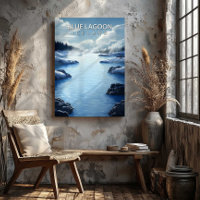 Impression sur toile Destination Blue Lagoon Islan