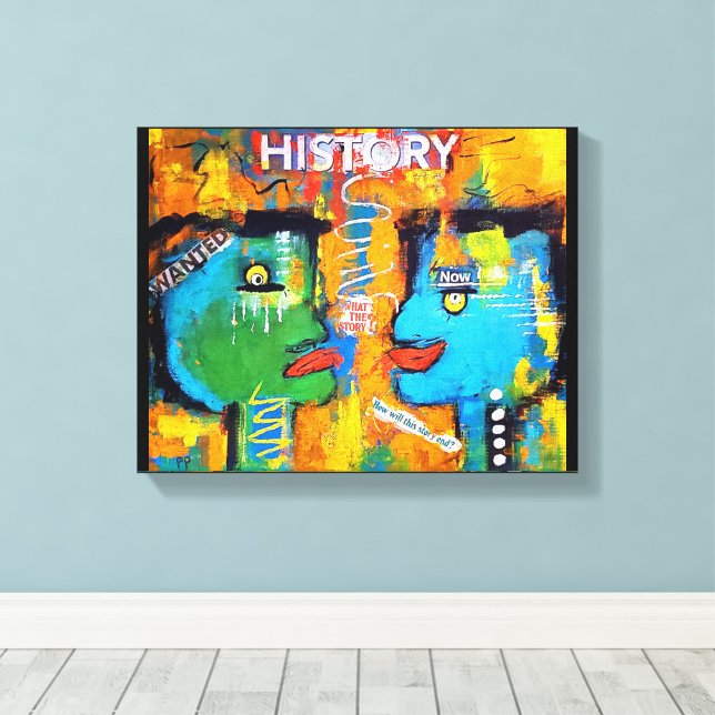 Impression sur toile d'histoire (Insitu (Plancher de Bois))