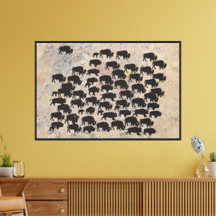 Impression sur toile du bison sacré nord-américain