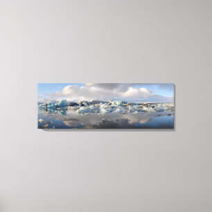 Impression sur toile du lac de glacier Jokulsarlon