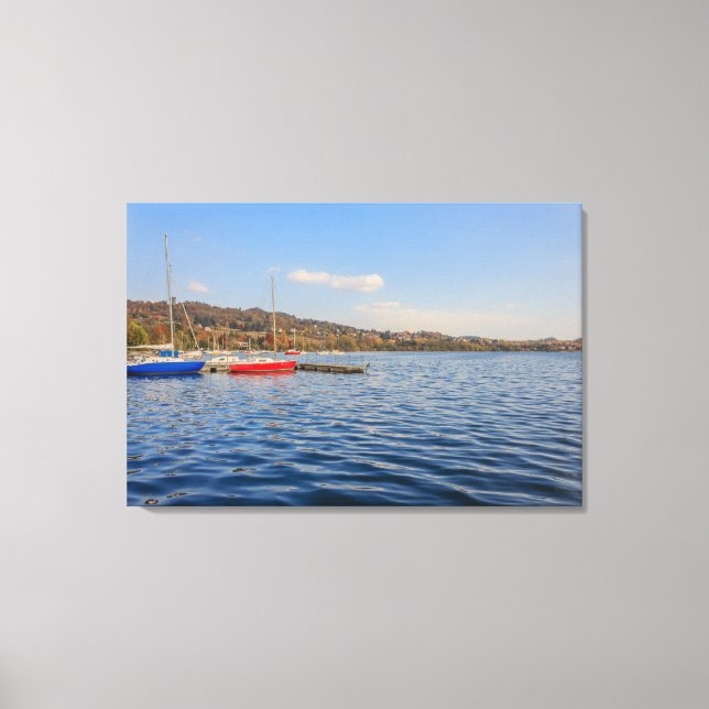 Impression sur toile du lac de Viverone (Recto)